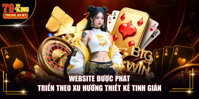 Website được phát triển theo xu hướng thiết kế tinh giản